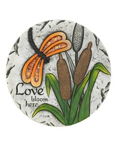 LOVE BLOOMS HERE STEPPING STONE